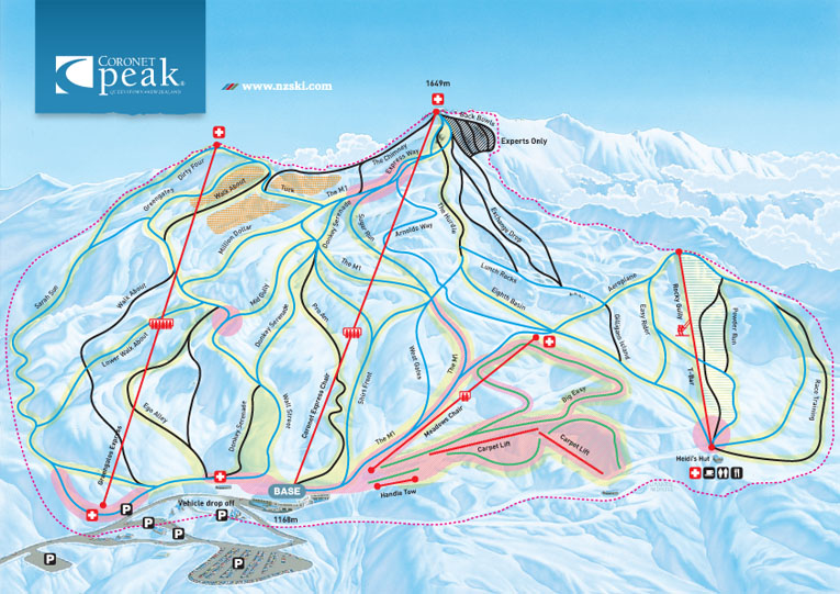 מפת מסלולים - קורונט פיק